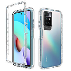 Silikon Hülle Handyhülle Ultra Dünn Flexible Schutzhülle Tasche Transparent Vorder und Rückseite 360 Grad Ganzkörper für Xiaomi Redmi Note 11 4G (2021) Klar