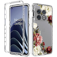 Silikon Hülle Handyhülle Ultra Dünn Flexible Schutzhülle Tasche Transparent Vorder und Rückseite 360 Grad Ganzkörper JX1 für OnePlus 10 Pro 5G Braun