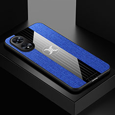 Silikon Hülle Handyhülle Ultra Dünn Flexible Schutzhülle Tasche X01L für Oppo A1x 5G Blau