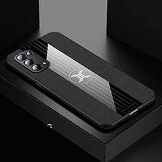 Silikon Hülle Handyhülle Ultra Dünn Flexible Schutzhülle Tasche X01L für Oppo A54 5G Schwarz