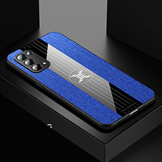 Silikon Hülle Handyhülle Ultra Dünn Flexible Schutzhülle Tasche X01L für Oppo A74 5G Blau
