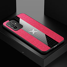 Silikon Hülle Handyhülle Ultra Dünn Flexible Schutzhülle Tasche X01L für Oppo A95 5G Rot