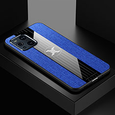 Silikon Hülle Handyhülle Ultra Dünn Flexible Schutzhülle Tasche X01L für Oppo Find X3 5G Blau