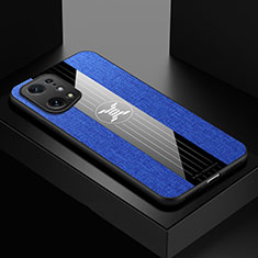 Silikon Hülle Handyhülle Ultra Dünn Flexible Schutzhülle Tasche X01L für Oppo Find X5 5G Blau