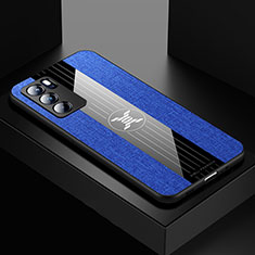 Silikon Hülle Handyhülle Ultra Dünn Flexible Schutzhülle Tasche X01L für Oppo Reno6 Pro 5G India Blau