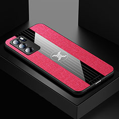 Silikon Hülle Handyhülle Ultra Dünn Flexible Schutzhülle Tasche X01L für Oppo Reno6 Pro 5G India Rot