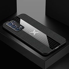 Silikon Hülle Handyhülle Ultra Dünn Flexible Schutzhülle Tasche X01L für Oppo Reno6 Pro+ Plus 5G Schwarz