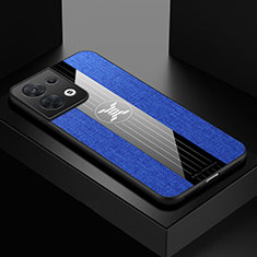 Silikon Hülle Handyhülle Ultra Dünn Flexible Schutzhülle Tasche X01L für Oppo Reno8 Pro+ Plus 5G Blau