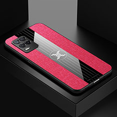 Silikon Hülle Handyhülle Ultra Dünn Flexible Schutzhülle Tasche X01L für Realme Q3 5G Rot