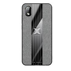 Silikon Hülle Handyhülle Ultra Dünn Flexible Schutzhülle Tasche X01L für Samsung Galaxy A01 Core Grau