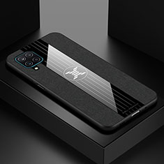 Silikon Hülle Handyhülle Ultra Dünn Flexible Schutzhülle Tasche X01L für Samsung Galaxy A12 5G Schwarz