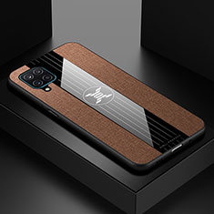 Silikon Hülle Handyhülle Ultra Dünn Flexible Schutzhülle Tasche X01L für Samsung Galaxy A12 Braun