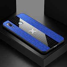 Silikon Hülle Handyhülle Ultra Dünn Flexible Schutzhülle Tasche X01L für Samsung Galaxy A20 Blau