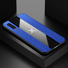 Silikon Hülle Handyhülle Ultra Dünn Flexible Schutzhülle Tasche X01L für Samsung Galaxy A50 Blau