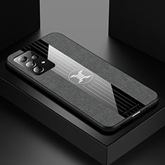 Silikon Hülle Handyhülle Ultra Dünn Flexible Schutzhülle Tasche X01L für Samsung Galaxy A52 5G Grau