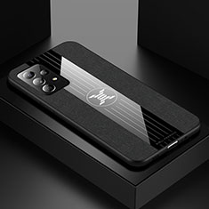 Silikon Hülle Handyhülle Ultra Dünn Flexible Schutzhülle Tasche X01L für Samsung Galaxy A52s 5G Schwarz