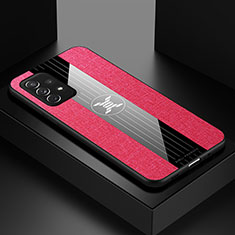 Silikon Hülle Handyhülle Ultra Dünn Flexible Schutzhülle Tasche X01L für Samsung Galaxy A72 5G Rot