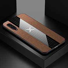 Silikon Hülle Handyhülle Ultra Dünn Flexible Schutzhülle Tasche X01L für Samsung Galaxy A90 5G Braun