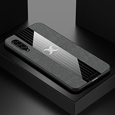 Silikon Hülle Handyhülle Ultra Dünn Flexible Schutzhülle Tasche X01L für Samsung Galaxy A90 5G Grau