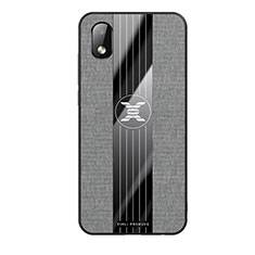 Silikon Hülle Handyhülle Ultra Dünn Flexible Schutzhülle Tasche X01L für Samsung Galaxy M01 Core Grau