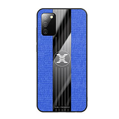 Silikon Hülle Handyhülle Ultra Dünn Flexible Schutzhülle Tasche X01L für Samsung Galaxy M02s Blau