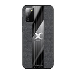 Silikon Hülle Handyhülle Ultra Dünn Flexible Schutzhülle Tasche X01L für Samsung Galaxy M02s Schwarz