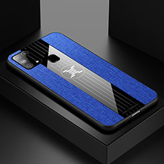 Silikon Hülle Handyhülle Ultra Dünn Flexible Schutzhülle Tasche X01L für Samsung Galaxy M31 Prime Edition Blau