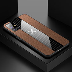 Silikon Hülle Handyhülle Ultra Dünn Flexible Schutzhülle Tasche X01L für Samsung Galaxy M31s Braun
