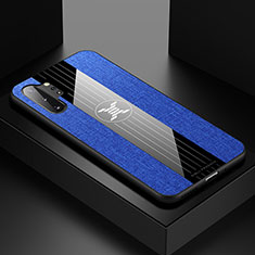 Silikon Hülle Handyhülle Ultra Dünn Flexible Schutzhülle Tasche X01L für Samsung Galaxy Note 10 Plus 5G Blau