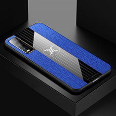 Silikon Hülle Handyhülle Ultra Dünn Flexible Schutzhülle Tasche X01L für Vivo Y50t Blau
