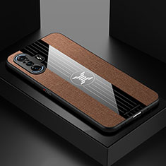 Silikon Hülle Handyhülle Ultra Dünn Flexible Schutzhülle Tasche X01L für Xiaomi Poco F3 GT 5G Braun