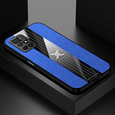 Silikon Hülle Handyhülle Ultra Dünn Flexible Schutzhülle Tasche X01L für Xiaomi Redmi 10 4G Blau