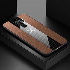 Silikon Hülle Handyhülle Ultra Dünn Flexible Schutzhülle Tasche X01L für Xiaomi Redmi 9 Braun