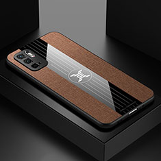 Silikon Hülle Handyhülle Ultra Dünn Flexible Schutzhülle Tasche X01L für Xiaomi Redmi Note 10 5G Braun