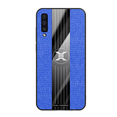 Silikon Hülle Handyhülle Ultra Dünn Flexible Schutzhülle Tasche X02L für Samsung Galaxy A50S Blau