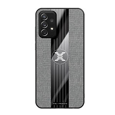 Silikon Hülle Handyhülle Ultra Dünn Flexible Schutzhülle Tasche X02L für Samsung Galaxy A72 4G Grau
