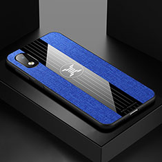 Silikon Hülle Handyhülle Ultra Dünn Flexible Schutzhülle Tasche X02L für Samsung Galaxy M01 Core Blau