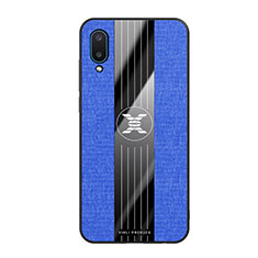 Silikon Hülle Handyhülle Ultra Dünn Flexible Schutzhülle Tasche X02L für Samsung Galaxy M02 Blau