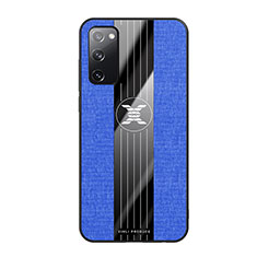 Silikon Hülle Handyhülle Ultra Dünn Flexible Schutzhülle Tasche X02L für Samsung Galaxy S20 FE 4G Blau