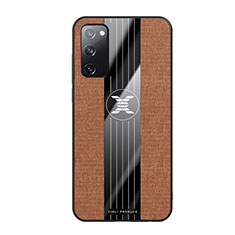 Silikon Hülle Handyhülle Ultra Dünn Flexible Schutzhülle Tasche X02L für Samsung Galaxy S20 FE 4G Braun