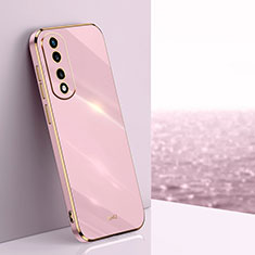 Silikon Hülle Handyhülle Ultra Dünn Flexible Schutzhülle Tasche XL1 für Huawei Honor 70 Pro 5G Helles Lila