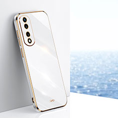 Silikon Hülle Handyhülle Ultra Dünn Flexible Schutzhülle Tasche XL1 für Huawei Honor 70 Pro 5G Weiß