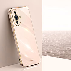 Silikon Hülle Handyhülle Ultra Dünn Flexible Schutzhülle Tasche XL1 für Huawei Nova 11 Rosegold