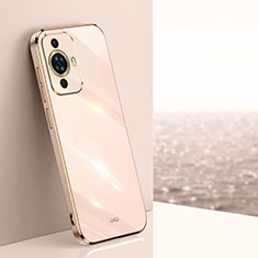 Silikon Hülle Handyhülle Ultra Dünn Flexible Schutzhülle Tasche XL1 für Huawei Nova 11 Ultra Rosegold