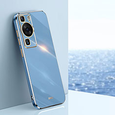 Silikon Hülle Handyhülle Ultra Dünn Flexible Schutzhülle Tasche XL1 für Huawei P60 Pro Blau