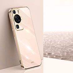 Silikon Hülle Handyhülle Ultra Dünn Flexible Schutzhülle Tasche XL1 für Huawei P60 Pro Rosegold