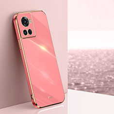 Silikon Hülle Handyhülle Ultra Dünn Flexible Schutzhülle Tasche XL1 für OnePlus 10R 5G Pink