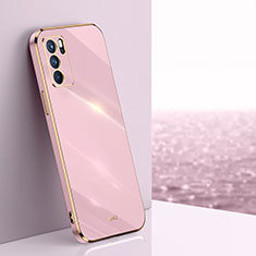 Silikon Hülle Handyhülle Ultra Dünn Flexible Schutzhülle Tasche XL1 für Oppo A16 Rosa