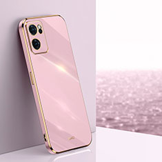 Silikon Hülle Handyhülle Ultra Dünn Flexible Schutzhülle Tasche XL1 für Oppo Find X5 Lite 5G Rosa