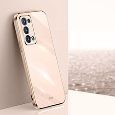 Silikon Hülle Handyhülle Ultra Dünn Flexible Schutzhülle Tasche XL1 für Oppo Reno6 Pro 5G Gold